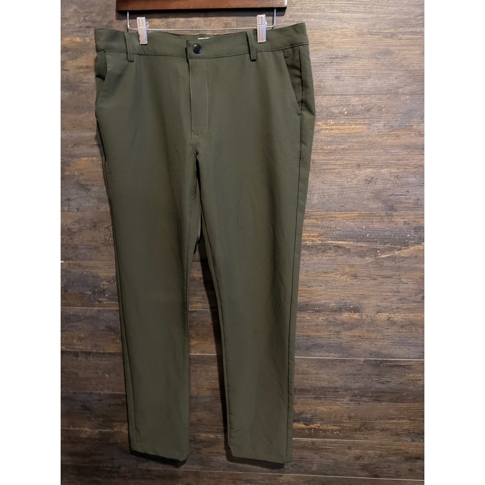 Day & Age Brian Pants Mens 34x32 Slim Fit Olive Green Stretch Chino G-BRIAN-MN